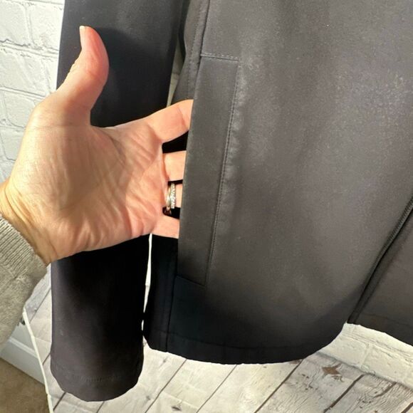 Calvin Klein Jacket Mens Soft Shell Black Water Resistant Breathable Full Zip - Picture 4 of 12